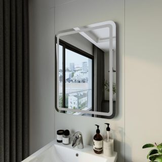 Зеркало с подсветкой Бриклаер Эстель-1 4627125414220 60 см на взмах руки